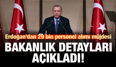 Başkan Recep Tayyip Erdoğan'dan sağlık çalışanlarına istihdam müjdesi.