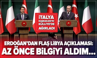 Başkan Erdoğan'dan kritik görüşme sonrası flaş Libya açıklaması.