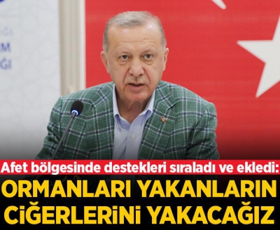 Son dakika: Başkan Erdoğan Muğla Marmaris'te konuştu: Ormanlarımızı yakanları bulmak boyunumuzun borcudur