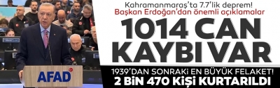 Son dakika! Başkan Erdoğan: Erzincan depreminden sonraki en büyük felaketle sarsıldık