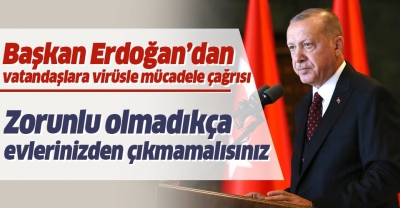 Son dakika: Başkan Erdoğan'dan önemli koronavirüs çağrısı..