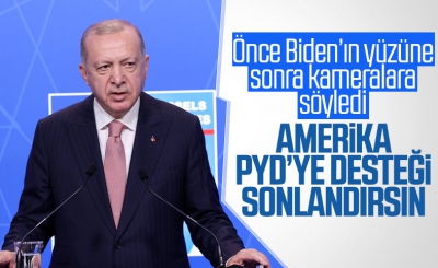 Son dakika: Başkan Erdoğan'dan Biden ile görüşme sonrası önemli açıklamalar: PKK/PYD'ye desteği sonlandırın..