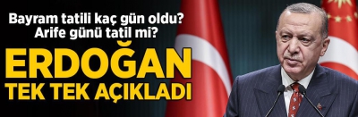 SON DAKİKA | Başkan Recep Tayyip Erdoğan’dan Kabine Toplantısı sonrası önemli açıklamalar! Kurban Bayramı tatili süresi belli oldu