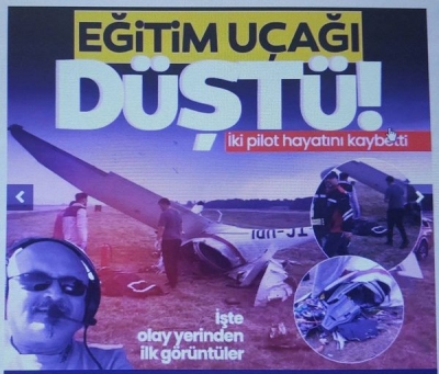 Son dakika... Bursa’da eğitim uçağı düştü: 2 pilottan acı haber! Uçak, acil iniş çalışması yaptığı sırada takla atmış