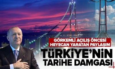  Son dakika | Çanakkale'de tarihi günde tarihi açılış; 1915 Çanakkale Köprüsü açılıyor