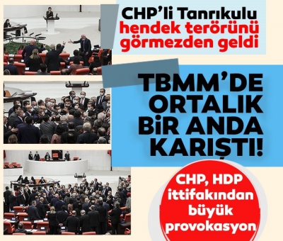 SON DAKİKA: CHP hendek terörünü görmezden geldi, HDP'ye sahip çıktı! TBMM'de ortalık karıştı...