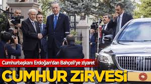 Son dakika... Cumhurbaşkanı Erdoğan, MHP lideri Bahçeli ile görüştü