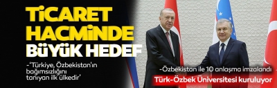 Son dakika: Cumhurbaşkanı Erdoğan Özbekistan'da duyurdu: 10 anlaşma imzaladık
