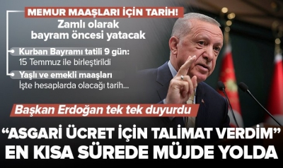 Son dakika: Cumhurbaşkanı Erdoğan'dan asgari ücret açıklaması: En kısa sürede müjde vereceğiz