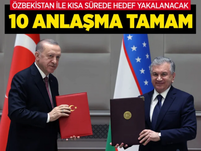 Son dakika: Cumhurbaşkanı Erdoğan Özbekistan'da duyurdu: 10 anlaşma imzaladık
