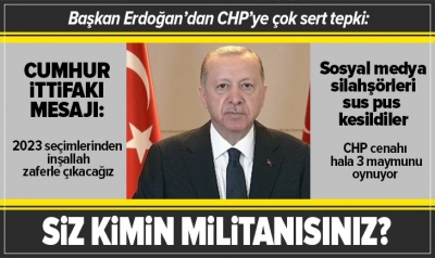 Son dakika! Cumhurbaşkanı Erdoğan'dan sert sözler: Siz kimin militanısınız!