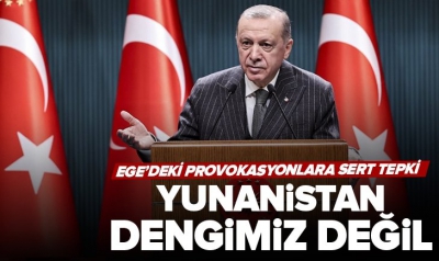 Son Dakika! Cumhurbaşkanı Erdoğan'dan Yunanistan'ın Adalar'a mühimmat yığmasına rest: Dengimiz değiller, hesabını verecekler