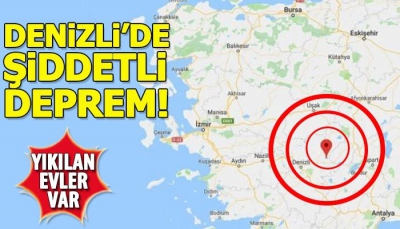 Son dakika... Denizli'de çok şiddetli deprem! Enkaz altında kalanlar var