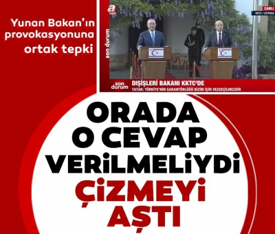 Son dakika: Dışişleri Bakanı Mevlüt Çavuşoğlu ve KKTC Cumhurbaşkanı Ersin Tatar'dan ortak açıklama 