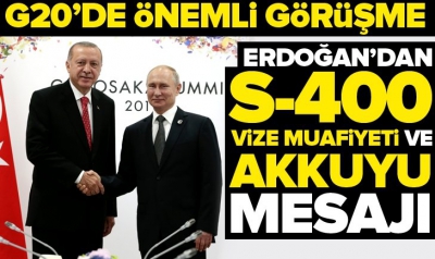 Son dakika: Erdoğan ve Putin'den G20'de önemli görüşme..