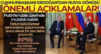 Son dakika... Erdoğan'dan Soçi dönüşü önemli mesajlar! KPSS iptalinin detaylarını anlattı