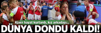 SON DAKİKA- Eriksen Danimarka-Finlandiya maçında baygınlık geçirdi! Simon Kjaer damga vurdu