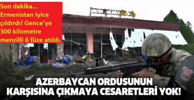 Son dakika... Ermenistan iyice çıldırdı! Gence’ye 300 kilometre menzilli 6 füze atıldı...