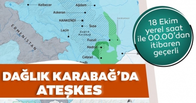 Son dakika: Ermenistan ve Azerbaycan'dan geçiçi ateşkes kararı.