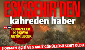 SON DAKİKA | Eskişehir’de yangın faciası: 10 orman işçisi şehit oldu