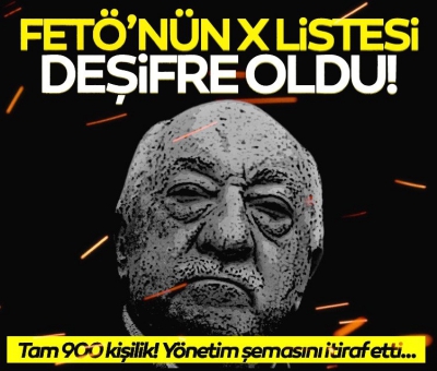 SON DAKİKA: FETÖ'nün mahrem imamı 900 kişilik X listesini deşifre etti! Dikkat çeken kodlama sistemi 