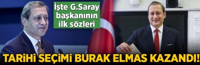 Son dakika: Galatasaray 38. Başkanı Burak Elmas oldu! Kıran kırana geçen seçim nefes kesti... 