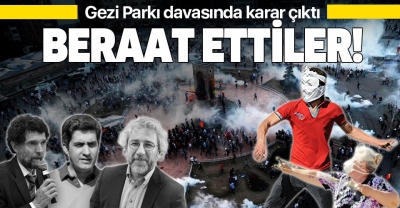 Son dakika: Gezi Parkı davasında karar çıktı!..