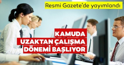 Son dakika haberi: Başkan Erdoğan'ın imzasıyla yayımlandı! Kamuda uzaktan çalışma dönemi başlıyor.