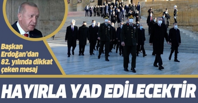 Son dakika haberi: Başkan Erdoğan, Atatürk'ü vefatının 82. yıl dönümünde, Anıtkabir Özel Defteri'ni imzaladı!