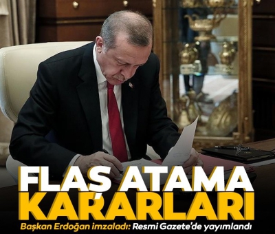 Son dakika haberi | Başkan Erdoğan imzaladı: Yeni atama kararları Resmi Gazete'de yayımlandı 
