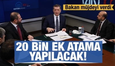 Son dakika haberi... Bakan müjdeyi verdi: 20 bin öğretmen ataması yapılacak.