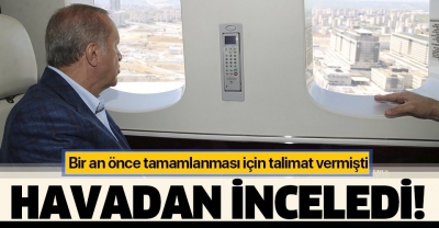 .Son dakika haberi: Başkan Erdoğan, Atatürk Havalimanı ve Sancaktepe ile Başakşehir İkitelli Şehir Hastanelerini havadan inceledi