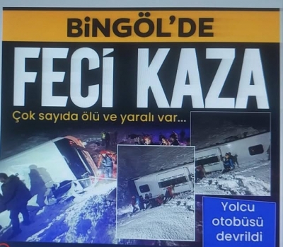 Son dakika haberi! Bingöl'de yolcu otobüsü şarampole devrildi: 4 ölü 32 yaralı
