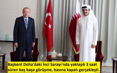Son dakika haberi: Cumhurbaşkanı Recep Tayyip Erdoğan, Katar Emiri Şeyh Temim bin Hamed Al Sani ile görüştü..