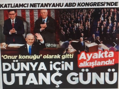 Son dakika haberi... Dünya için utanç günü! İsrail Başbakanı Netanyahu, ABD Kongresi'nde konuştu