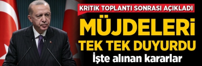 Son dakika haberi: Esnafa kira yardımı, yılbaşında sokağa çıkma yasağı... Başkan Erdoğan Kabine Toplantısı'nda alınan kararları açıkladı.