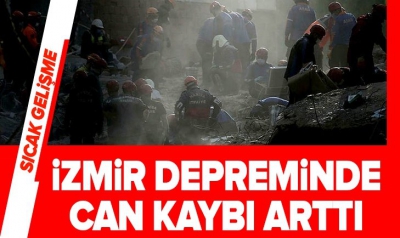 Son dakika haberi: İzmir'de hayatını kaybedenlerin sayısı 92'ye yükseldi.