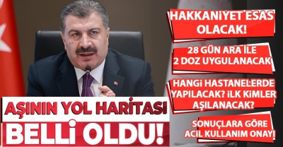 SON DAKİKA HABERİ: Sağlık Bakanı Fahrettin Koca açıkladı! Koronavirüs aşısının yol haritası belli oldu.
