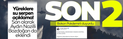 Son dakika haberi: Tarım ve Orman Bakanı Bekir Pakdemirli duyurdu! 270 yangından 268'si kontrol altına alındı