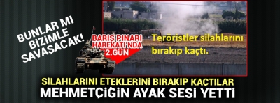 Son dakika haberi: Teröristler silahlarını bırakıp kaçtı.