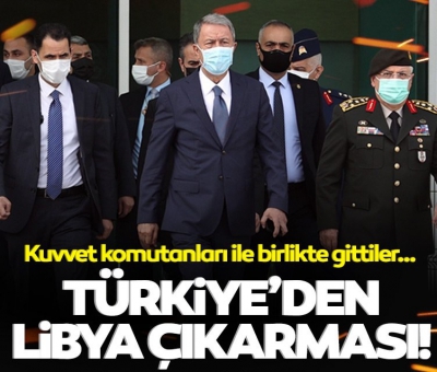 Son dakika haberi: Türkiye'den Libya çıkarması! Kuvvet komutanları ile gittiler... 