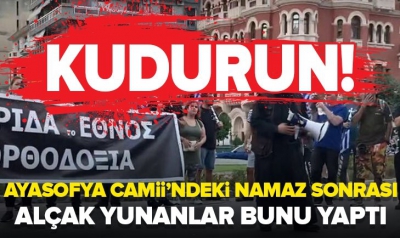 Son dakika haberi: Yunanistan'dan skandal görüntüler! Türk Bayrağı'nı yaktılar.