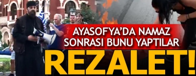 Son dakika haberi: Yunanistan'dan skandal görüntüler! Türk Bayrağı'nı yaktılar.