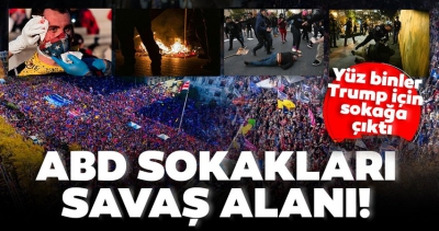 Son Dakika Haberler | ABD'de sokaklar savaş alanına döndü! Yüz binler Trump'a destek için sokakta.....