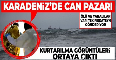 Son dakika haberler... Bartın'da Palau bayraklı kuru yük gemisi battı! 