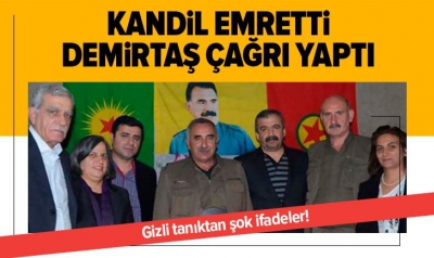 Son dakika haberler: Gizli tanık anlattı: Kandil emretti Selahattin Demirtaş sokak çağrısı yaptı.