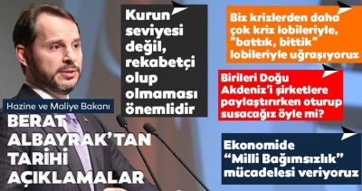 Son dakika: Hazine ve Maliye Bakanı Berat Albayrak’tan gündeme ilişkin önemli açıklamalar.