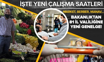 Son dakika! İçişleri Bakanlığı 81 il valiliğine genelge gönderdi: İş yerlerinin çalışma saaatleri belli oldu 