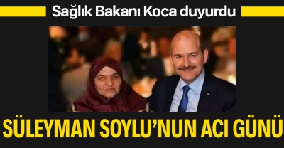 Son dakika: İçişleri Bakanı Süleyman Soylu'nun annesi hayatını kaybetti 