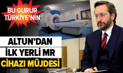   Manisa Habercilik - İletişim Başkanı Fahrettin Altun'dan ilk yerli MR cihazı müjdesi.             